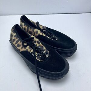 Vans Authentic Leopard Suede Lace Up Sneakers Shoes Womens 5 Mens 3.5 -‎ 721454